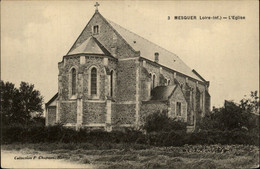 44 - MESQUER - église - Intérieur église - 2 CARTES - Mesquer Quimiac