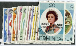 265 Dominica 1978 Sc.#584-601 Used "Offers Welcome" - Dominica (...-1978)