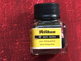 Bouteille D'encre De Chine Pelikan Encrier -Bureau(objets Liés)-☛Contenant 12ccm Encre Noire-☛bon Usage Héliographie-Ink - Encriers