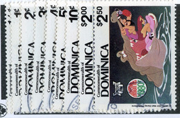 281 Dominica 1980 Sc.#679-87 Used "Offers Welcome" - Dominica (1978-...)