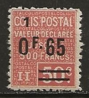 Colis Postaux Neuf N° 61 Lot 51.89 - Mint/Hinged