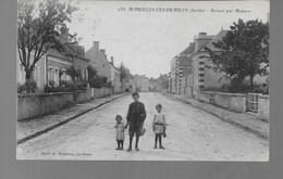 72   MAROLLES  LES  BRAULTS    ARRIVEE PAR MAMERS    2 SCANS - Marolles-les-Braults