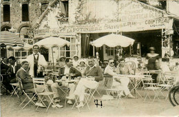 Le Pouliguen * Carte Photo * Devanture Du Café La Potinière Ets FERDINAND'S * Commerce Terrasse Cointreau - Le Pouliguen