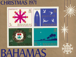 BAHAMAS - Christimas 1971 - Mi. Bl 4 + Tb N° 320-323 - MNH-MH - Bahamas (1973-...)