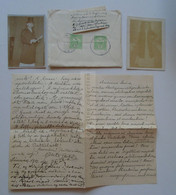 D182989  Hungary  Slovakia  Cover  JÁSZÓ  Jászóvár / Jasov 1913 Sent To Esztergom -Árvai József  With Photos And  Letter - Brieven En Documenten