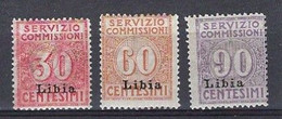 LIBIA - COLONIE ITALIANE - ANNO 1915 - SERVIZIO COMMISSIONI SASS. 1/3 - RARA - MNH** - Libya