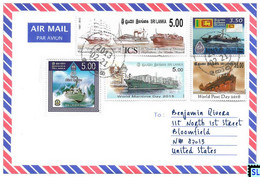 Sri Lanka Stamps, Ships, Navy, Ship, Marine, Personalized Cover - Sri Lanka (Ceylan) (1948-...)