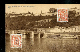 CP ( Namur: Pont De Jambes Et Bateau-Luxe) Obl. AERODROME DE NAMUR (TEMPLOUX) 22/06/1947 - Posta Rurale