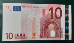 GERMANY 10 Euro 2002 Trichet Letter X  UNC   Print Code P012H1 - 10 Euro