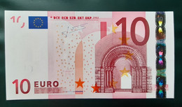 PORTUGAL 10 Euro 2002 Trichet Letter M UNC   Print Code U005B3 - 10 Euro