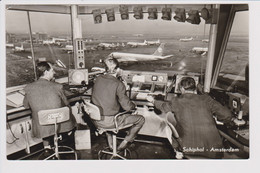 Vintage Rppc KLM K.L.M Royal Dutch Airlines Fleet Seen From Control Tower @ Schiphol Amsterdam Airport - 1919-1938: Entre Guerres