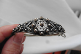 Bracelet En Argent Ciselé Filigrane Charro De Salamanque Espagne Salamanca - Armbänder