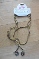 Neuf - Bijou 3 En 1 Collier Ceinture Bracelet Perles De Rocailles Fantaisie - Kettingen