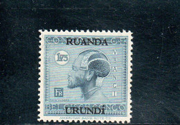 RUANDA-URUNDI 1925-7 ** - 1924-44: Nuevos