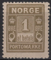 NORVEGIA - Norge - Norwegen - Norway - 1889 - Postage Due 'At Betale' - Yvert T1 - MLH - New - Ungebraucht