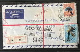 Papua New Guinea - 1965 Registered Airmail Cover - Goroka To Australia - Papua Nuova Guinea