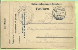 Kriegsgefangenensendung Van "Prisonnier Belge"  MUNSTER CAMP III Naar TUBIZE , Stempel GEPRUFT  (3633* - Krijgsgevangenen