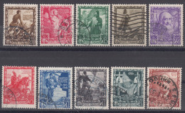 Italy Kingdom 1938 Sassone#439-448 Mi#604-613 Used - Mint/hinged