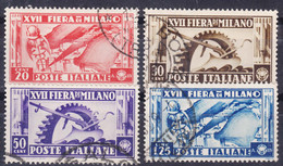 Italy Kingdom 1936 Sassone#394-397 Mi#543-546 Used - Gebraucht