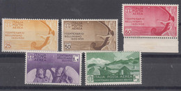 Italy Kingdom 1935 Posta Aerea Sassone#A90-A94 Mint Hinged - Neufs