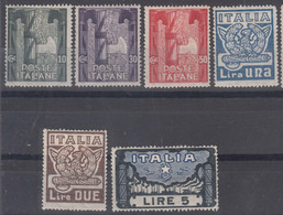 Italy Kingdom 1923 Sassone#141-146 Mint Hinged - Mint/hinged