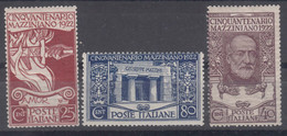 Italy Kingdom 1922 Sassone#128-130 Mint Hinged - Mint/hinged