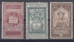 Italy Kingdom 1921 Sassone#116-118 Mint Hinged - Ungebraucht