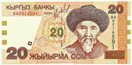 KYRGYZSTAN - 20 Som - 2002 - Pick 19 - UNC. - Série BA - Togolok Moldo - Kirghizistan