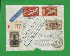 AVIRONS REUNION - 1947 LETTRE Par AVION 100éme Liaison Postale Aérienne LA REUNION MADAGASCAR - Luchtpost