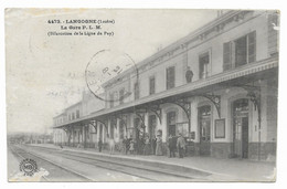 48 Lozère  :  Langogne  La Gare P.L.M  Réf 8539 - Langogne