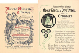 Kunst Kunstgewerbliche Anstalt Adolf Schell & Otto Vittali Offenburg Lot Mit 7 Preislisten Um 1900 II - Zonder Classificatie