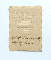 Biedermeierbillet Geprägt Um 1840  I-II - Unclassified