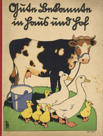 Kinderbuch Gute Bekannte In Haus Und Hof Ca. 30'er Jahre Verlag Mainz, Jos. Scholz Unzerreissbares Bilderbuch Mit 8 Farb - Speelgoed & Spelen