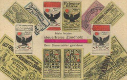 Zündhölzer Mein Letztes Steuerfreies Zündholz 1909 I-II - Unclassified