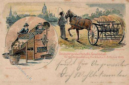 FRANKFURT/Main - DEUTSCHE LANDWIRTSCHAFTS-AUSSTELLUNG 1899 - Offiz. Ausstellungskarte Nr. 1 - Marke Entfernt I-II - Unclassified