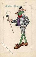 Frosch Personifiziert Pfingsten 1911 I-II (fleckig) Grenouille - Zonder Classificatie