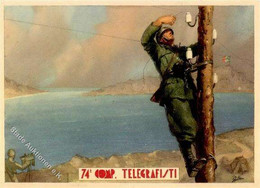 Propaganda WK II Italien 74. Comp. Telegrafisti I-II - Unclassified