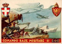 Propaganda WK II Italien Acomando Base Militare I-II - Unclassified