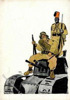 Propaganda WK II Italien La Tribuna Illustrata Panzer  I-II (Abschürfung) Réservoir - Unclassified