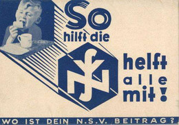 Propaganda WK II Leporello So Hilft Die NSV Helft Alle Mit I-II - Unclassified
