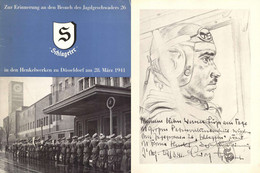 Ritterkreuzträger GALLAND WK II - Bebildertes Sonderheft -Besuch D. JAGDGESCHWADERS 26 DÜSSELDORF 28.3.1941- Mit WIDMUNG - Zonder Classificatie