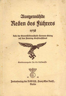 Buch WK II Ausgewählte Reden Des Führers 1938 Zentralverlag Der NSDAP Franz Eher Nachf. 115 Seiten II (fleckig) - Sin Clasificación