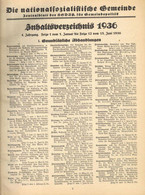 Buch WK II Die Nationalsozialistische Gemeinde Zentralblatt Der NSDAP Für Gemeindepolitik 4. Jahrgang 1936 Gebundene Aus - Sin Clasificación