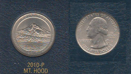 USA 1/4 Dollar $ 2010 P MOUNT HOOD Quarters National Park America - 2010-...: National Parks