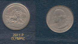 USA 1/4 Dollar $ 2011 P OLYMPIC Quarters National Park America - 2010-...: National Parks