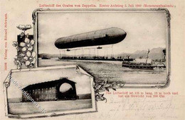 Zeppelin Erster Aufstieg 2. Juli 1900 I-II Dirigeable - Luchtschepen