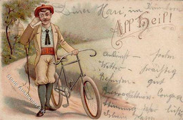 Fahrrad All Heil Litho 1897 I-II Cycles - Zonder Classificatie