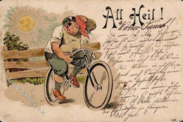 Fahrrad All Heil Litho 1898 I-II (Stauchung) Cycles - Zonder Classificatie