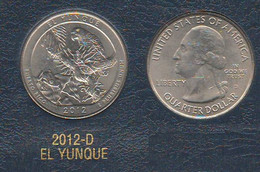 USA 1/4 Dollar $ 2012 D EL YUNQUE Quarters National Park America - 2010-...: National Parks