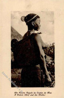 Afrikan. Volkstyp Mutter Mit Kind 1913 I-II (Eckbug, Marke Entfernt) - Zonder Classificatie